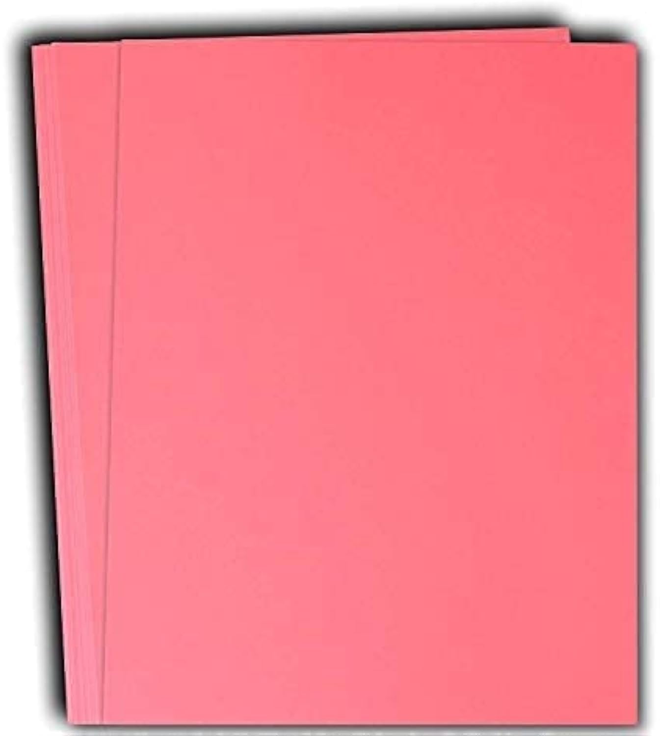 Hamilco Colored Cardstock Paper 11" x 17" Taffy Pink Color Card Stock Paper 50 Pack