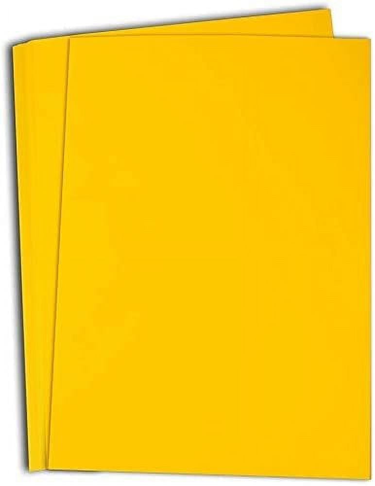 Hamilco Colored Cardstock Paper 11x17" Sunflower Yellow Color Card Stock Paper 50 Pack