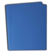 Hamilco Colored Cardstock Scrapbook Paper 8.5" x 11" Cobalt Blue Color Card Stock Paper 50 Pack