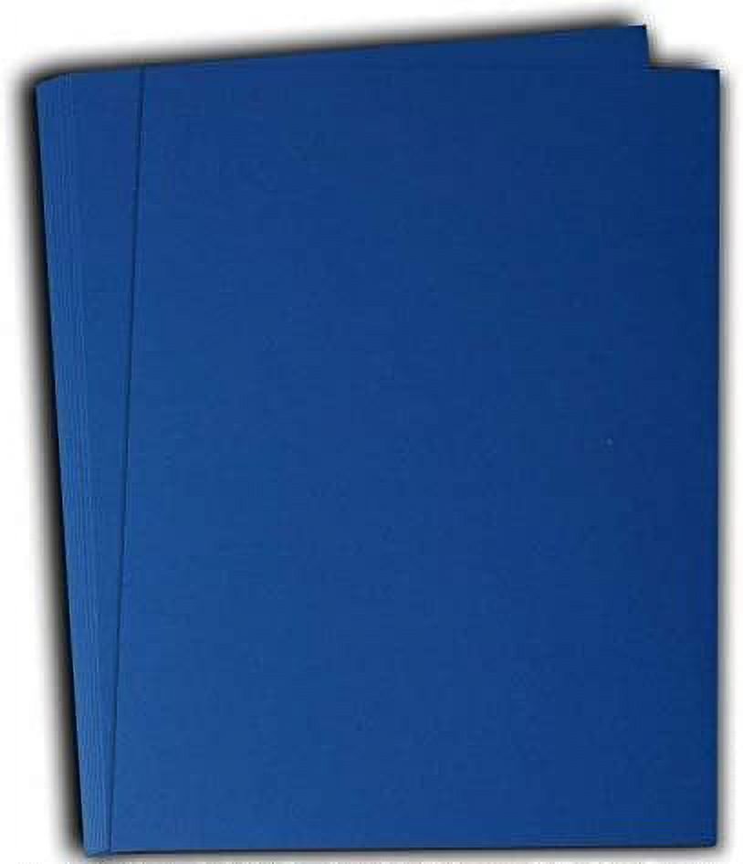 Hamilco Colored Cardstock Scrapbook Paper 8.5 x 11 Cobalt Blue Color Card  Stock Paper 50 Pack 