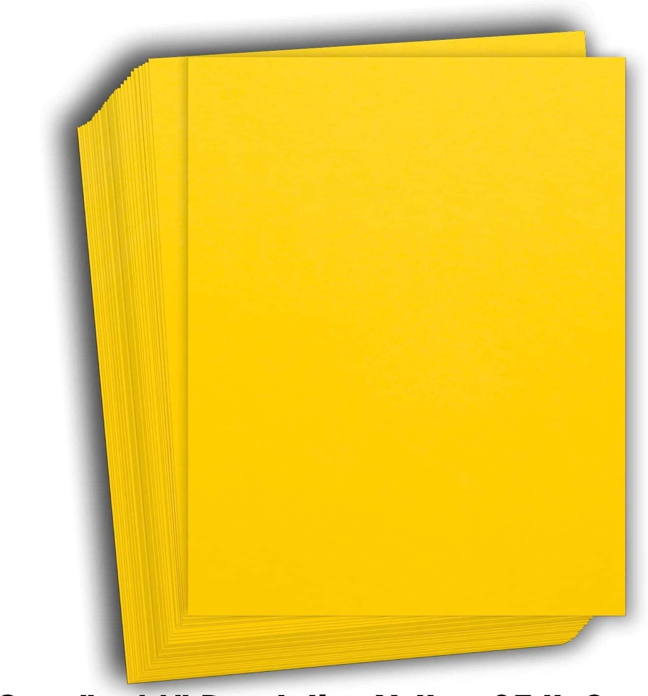 300 Bright Yellow Color Cardstock 65lb Cover Paper - 4 X 6 (4X6 Inches)  Photo|Card|Frame Size - 65 lb/pound Light Weight Cards - Quality Printable
