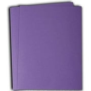 Hamilco Colored Cardstock Scrapbook Paper 8.5" x 11" Soft Purple Color Card Stock Paper 50 Pack