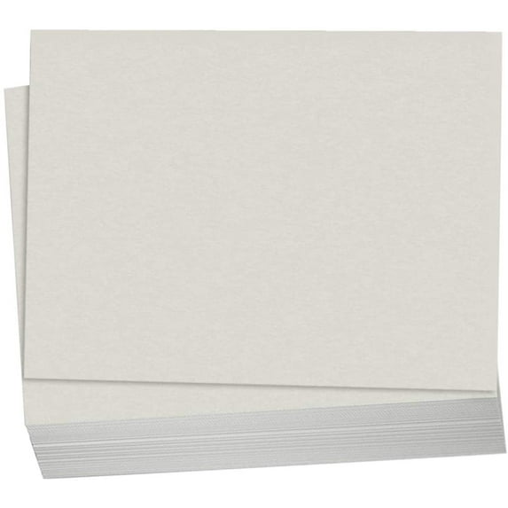 Hamilco Colored Carstock Paper Gray Bristol Vellum Card Stock - Blank Index Flash Note & Post Cards 5 x 7" - 67 lb Cover for Printer 100 Pack