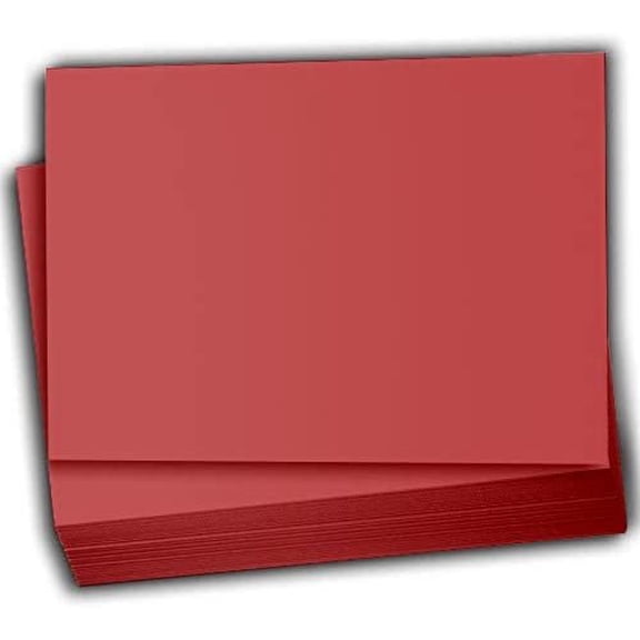 Hamilco Colored Scrapbook Cardstock Paper 4x6 Card Stock Paper 65 lb Cover 100 Pack Crimson Red