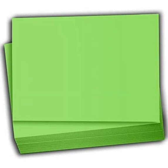 Hamilco Colored Scrapbook Cardstock Paper 4x6 Card Stock Paper 65 lb Cover 100 Pack Green Apple