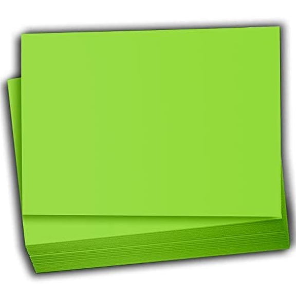 Hamilco Colored Scrapbook Cardstock Paper 4x6 Card Stock Paper 65 lb Cover 100 Pack Pear Green
