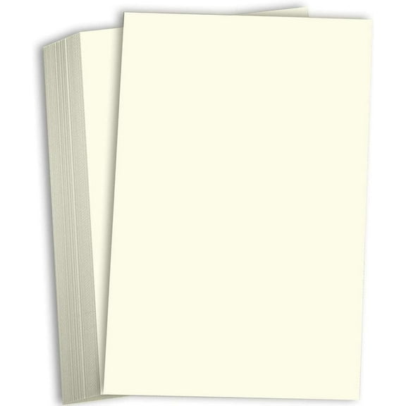 Hamilco Cream Colored 8 1/2" x 14" Legal Size Cardstock Paper 100lb Cover 25 Pack