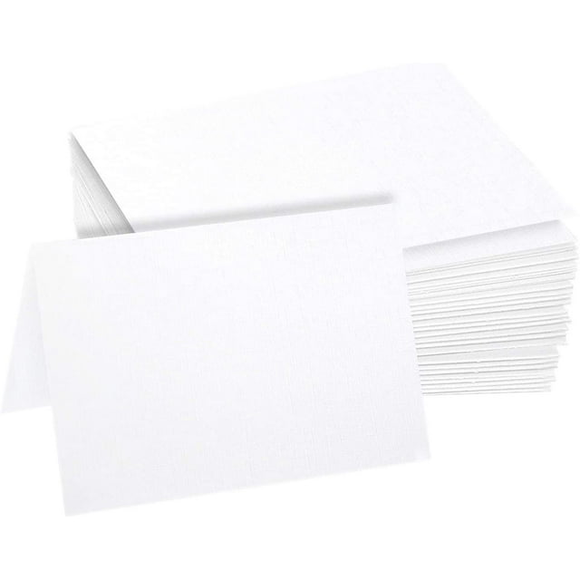 Hamilco Linen Cardstock Thick Paper 5 x 7" Blank Folded Cards