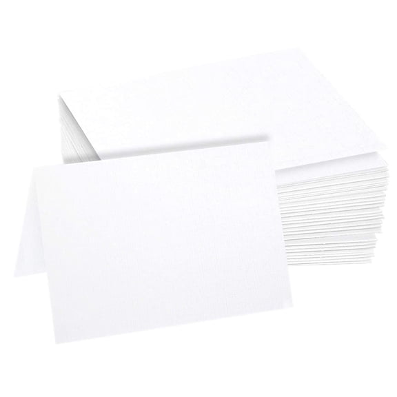 Hamilco Linen textured Cardstock Paper Blank Note Cards 4.5" x 6.25" A6 Folded Card 100 Pack