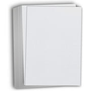 Hamilco Resume Linen Textured Cardstock Paper  8 1/2 x 11" Blank Thick Heavy Weight 80 lb Cover Card Stock for Printer - 50 Pack Gray