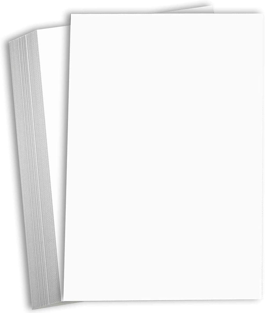 Hamilco White Cardstock Paper 11x17 65 lb Cover Card Stock 50 Pack Bright