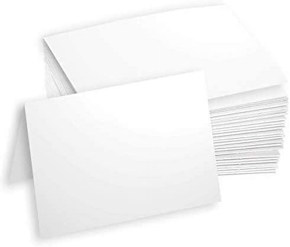 Hamilco White Cardstock Paper Blank Note Cards 4.5" x 6.25" A6 Folded