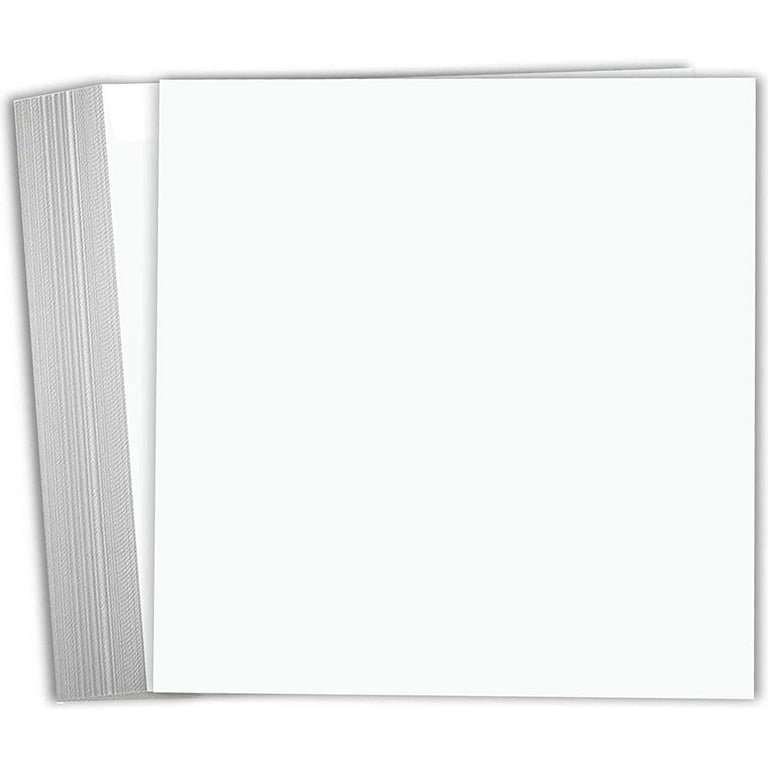PA Paper Accents Smooth Cardstock 12 x 12 White, 80lb colored cardstock  paper for card making, scrapbooking, printing, quilling and crafts, 25  piece pack