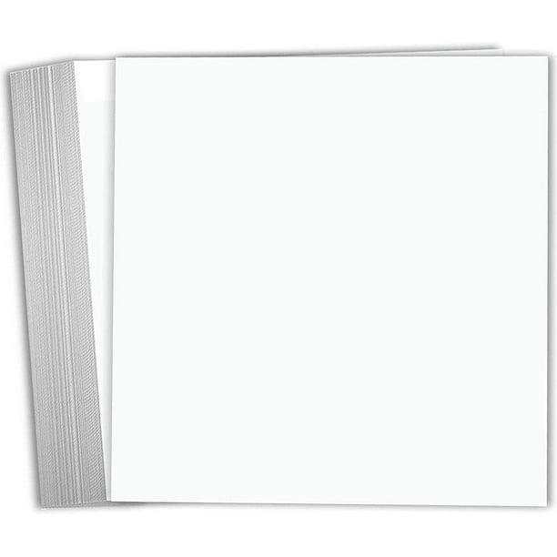 Hamilco White Cardstock Scrapbook Paper 12x12 Heavy Weight 100 lb Cover ...