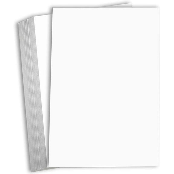 Hamilco White Cardstock Thick 11x17 Paper - Heavy Weight 100 lb Cover Card Stock 50 Pack Bright