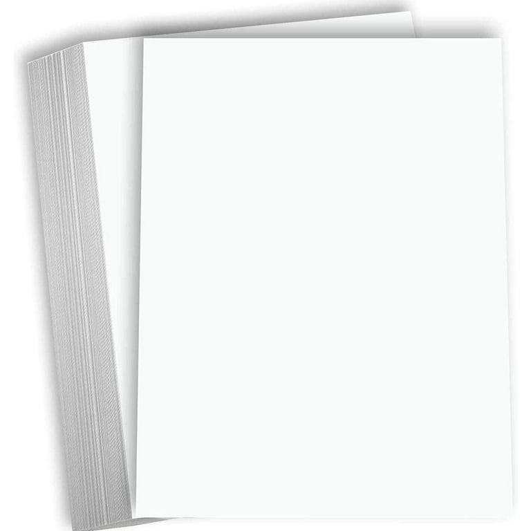 8.5 x 11 Full Sheet Cardstock - White Cardstock - OL267KW