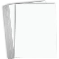 Hamilco White Cardstock Thick Paper 8 1/2 x 11" Heavy Weight 120 lb Cover Card Stock - 50 Pack