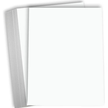 Hamilco White Cardstock Thick Paper 8 1/2 x 11" Heavy Weight 120 lb Cover Card Stock - 50 Pack