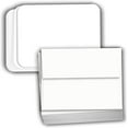 thumbnail image 1 of Hamilco White Cardstock Thick Paper - Blank Index Flash Note & Post Cards Rounded Corners with Envelopes Greeting Invitations Stationary 5 X 7" Heavy weight 80 lb Card Stock 100 Pack with Envelopes, 1 of 6