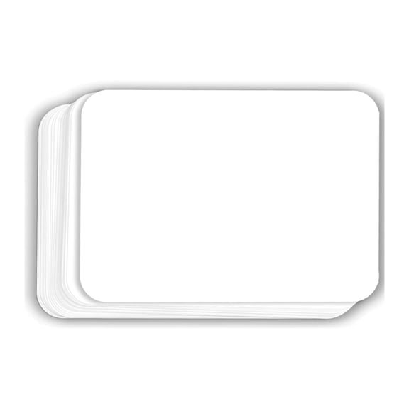 Hamilco White Cardstock Thick Paper - Blank Index Flash Note & Post Cards with Rounded Corners - Greeting Invitations Stationery 5 X 7" Heavy weight 100 lb Card Stock 100 Pack