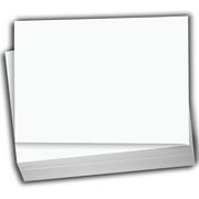 Hamilco White Cardstock Thick Paper - Flat 5 x 7 Blank Index Flash Note & Post Cards with Envelopes - Greeting Invitations Stationery - Heavy weight 80 lb Card Stock for Printer - 100 Pack