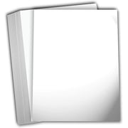 Hamilco White Glossy Cardstock Paper 8 1/2 x 11 100 lb Cover Card Stock 50 Pack