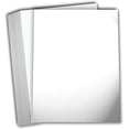 thumbnail image 1 of Hamilco White Glossy Cardstock Paper - 8 1/2 x 11" Heavy Weight 120 lb Cover Card Stock - 50 Pack, 1 of 6