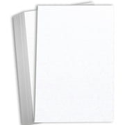 Hamilco White Linen Textured Cardstock Thick Paper Legal Size 8 1/2" x 14" Card Stock 80lb Cover 25 Pack