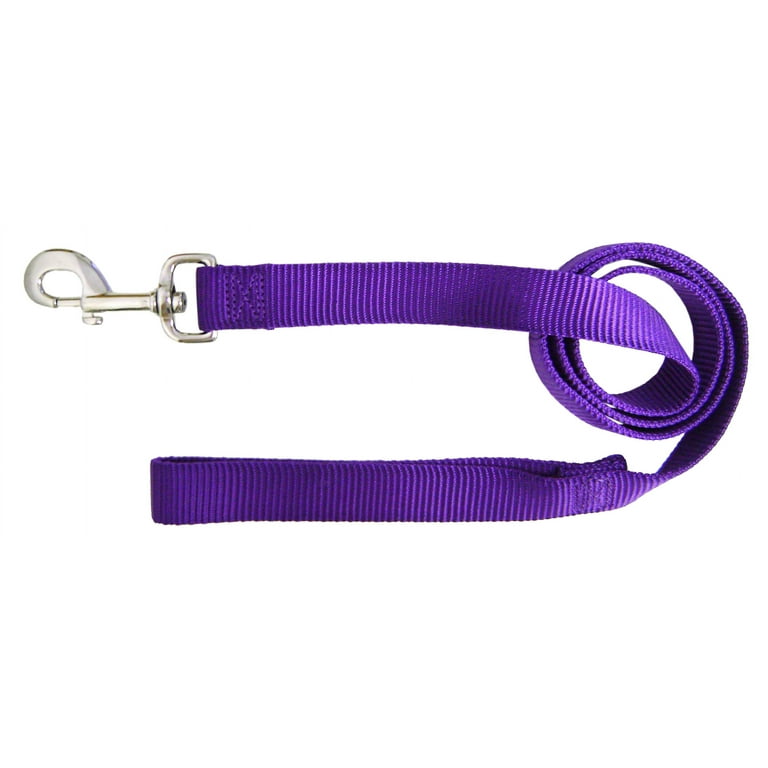 Hamilton 1 Inch Single Thick Nylon Lead with Swivel Snap 6 feet Purple Walmart