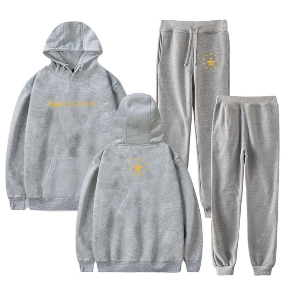 Hamilton 10 Years Merch Hoodie Jogger Pants Two Piece Set Sweatshirts Sweatpants Women Men Outfit Sets