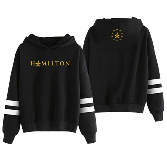 Hamilton 10 Years Merch Hoodie Pocketless Parallel Bars Sleeve Streetwear Women Men Hooded Sweatshirt