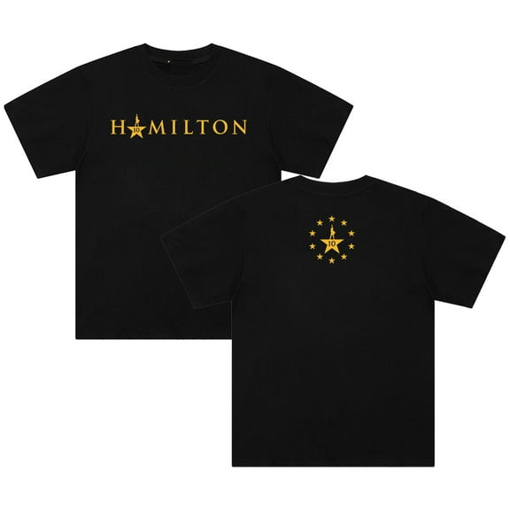 Hamilton 10 Years Merch T-shirt Crewneck Short Sleeve Cotton Tee Women Men Streetwear Tops