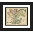 thumbnail image 1 of Hamilton 14x12 Black Ornate Wood Framed with Double Matting Museum Art Print Titled - Lower Saxony Germany - Hamilton 1831, 1 of 4