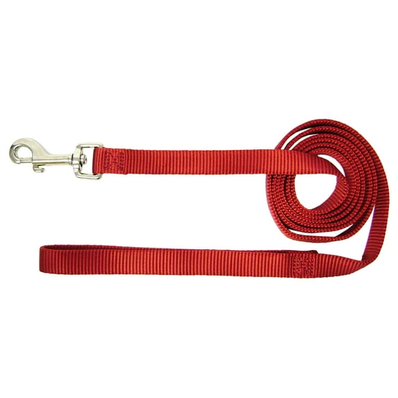 Hamilton 3/4-Inch Single Thick Nylon Lead with Swivel Snap , 6 feet, Red