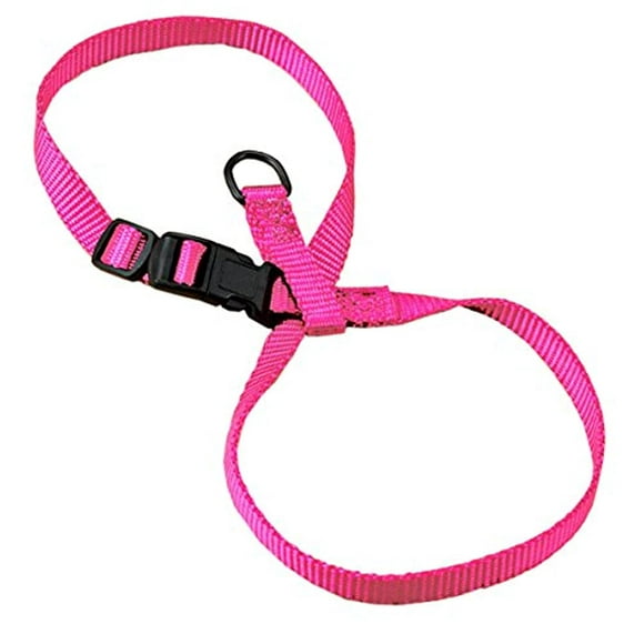 Hamilton 3/8-Inch Adjustable Figure 8 Pup-Cat Harness, Large, Hot Pink