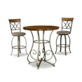 thumbnail image 1 of Powell Hamilton Pub Set Cherry (Table and 2 Swivel Bar Stools), 17 x 20.25 x 45 Tall Swivel Bar Stool, Taupe/Beige, 1 of 2