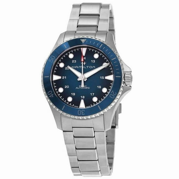 Hamilton H82505140 43 x 12.58 mm Khaki Navy Scuba Stainless Steel Blue Dial Automatic Divers 300 m Mens Watch