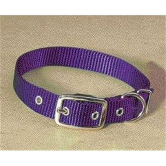 Hamilton 5/8" Single Thick Nylon Deluxe Dog Collar, 16 inch, Purple