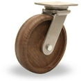 thumbnail image 1 of Hamilton 8" Inferno Series Swivel Caster - 1400 lbs Load Capacity - 550&deg; F High Heat Rating with Scorcher Wheel & 1/2" Roller Bearing - WHK High Heat Grease, 1 of 5