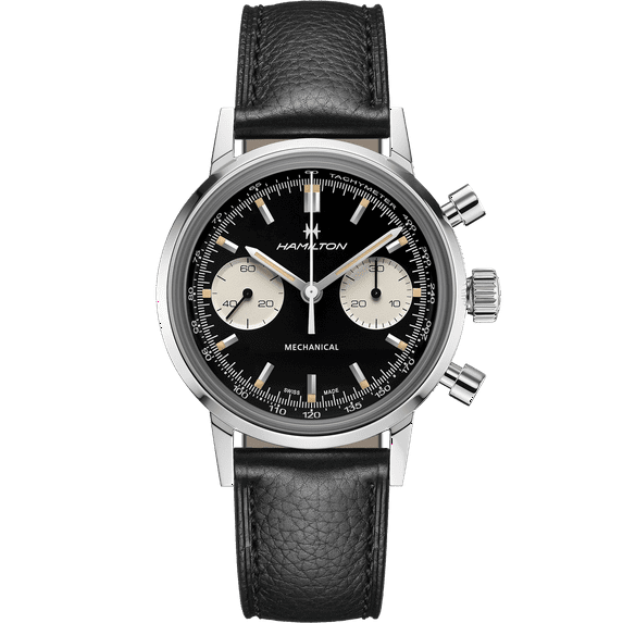 Hamilton American Classic Intra-Matic Chronograph Mechanical Black Dial Men's Watch H38429730