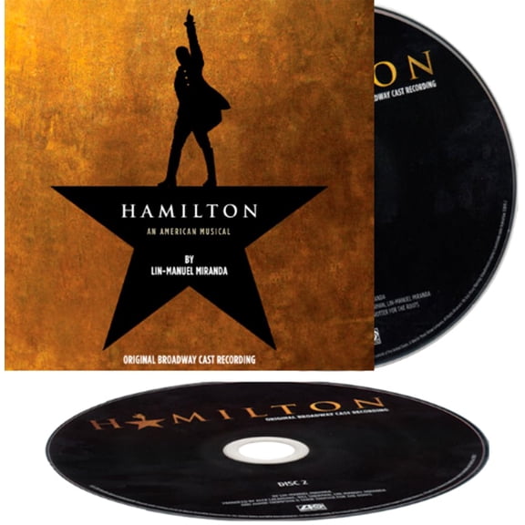 Hamilton: An American Musical [2CD] Original Broadway Cast Recording (Explicit) by Lin-Manuel Miranda - Complete 2-Disc Set [audioCD]