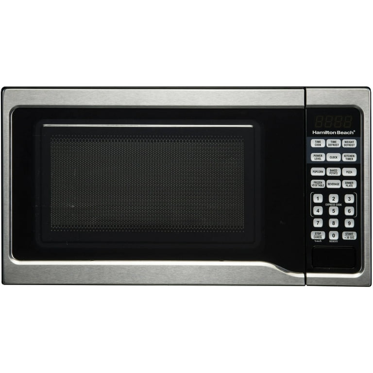 Hamilton Beach Stainless Steel 0.9 Cu. Ft. Black Microwave Oven - AliExpress