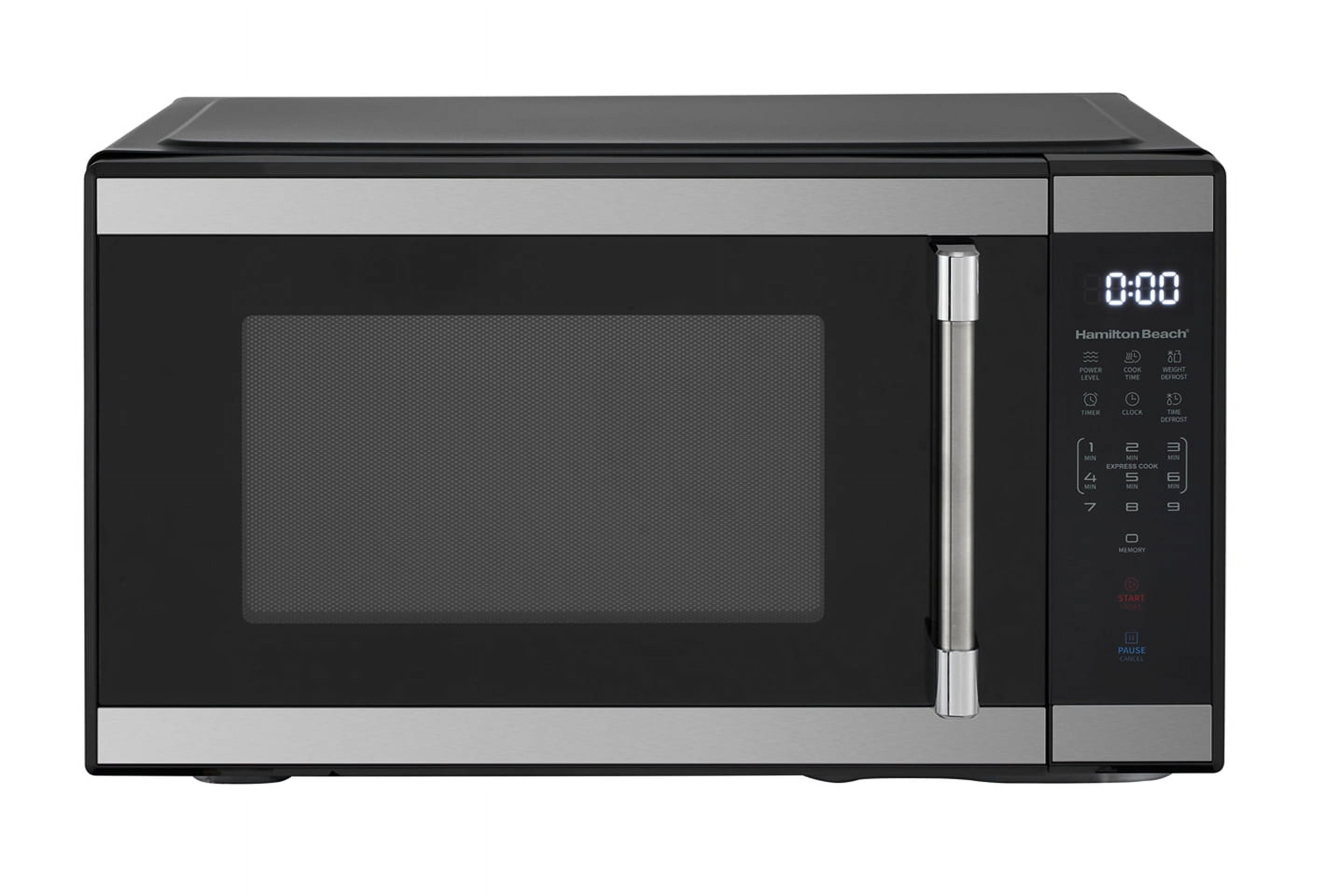 Hamilton Beach 1.1 Cu. ft. 1000 W Mid Size Microwave Oven  1000W  Stainless Steel