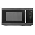 Hamilton Beach 1.1 Cu ft Countertop Microwave Oven in Black Stainless Steel, Sensor Cook