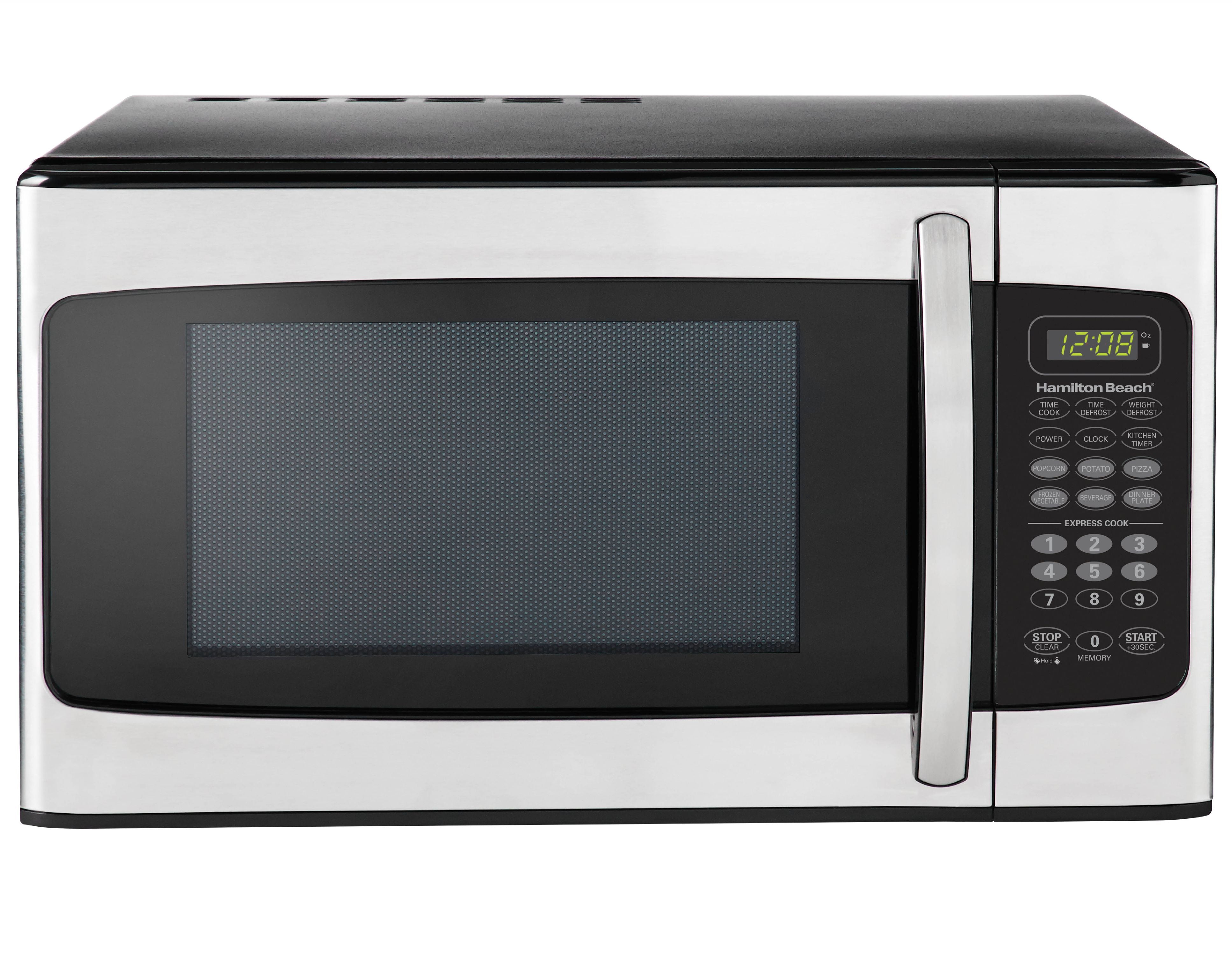 1.1 cu. ft. 1000 W Mid Size Microwave Oven, Stainless Steel, Hamilton Beach