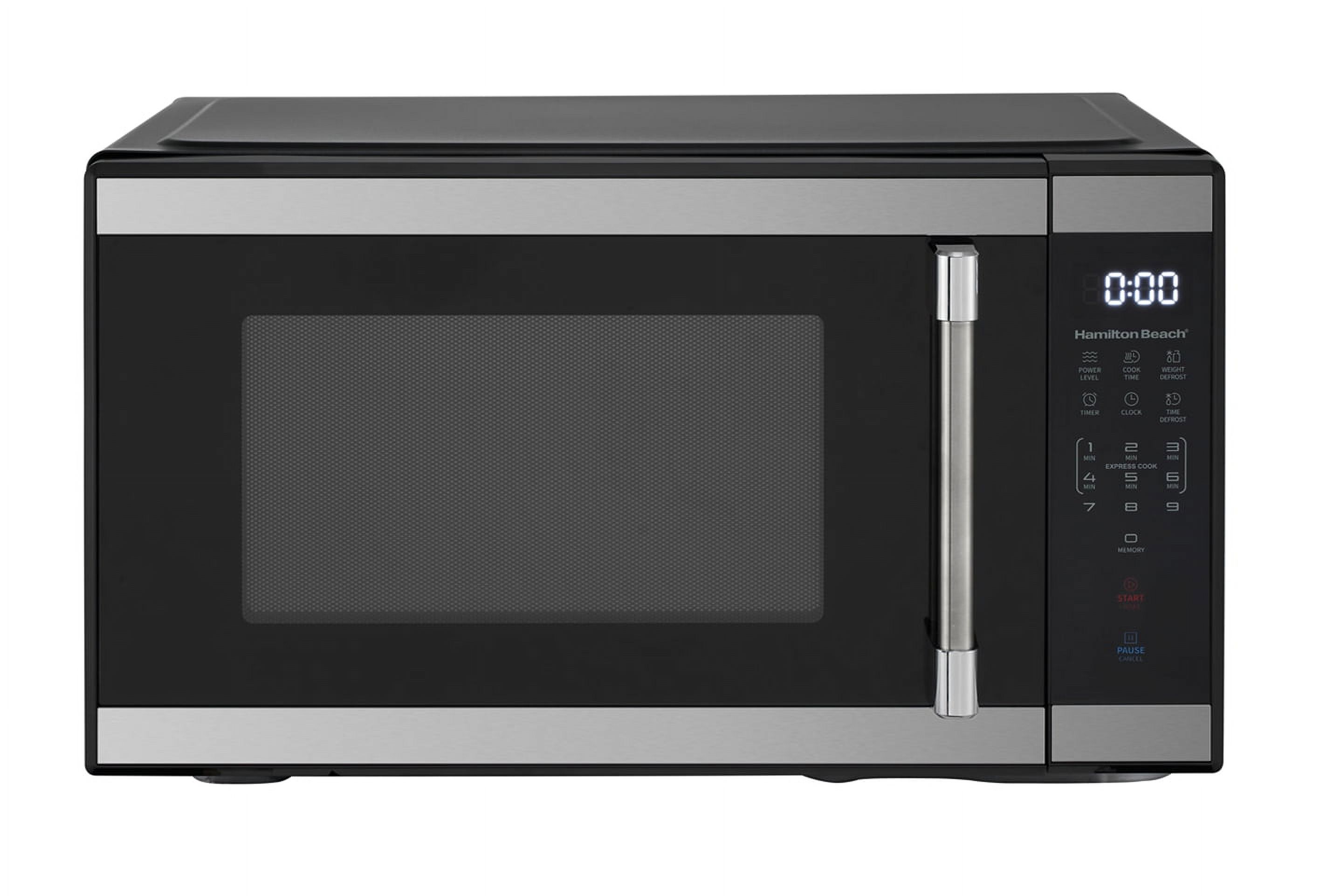 Hamilton Beach 1.1 cu ft Countertop Microwave Oven in Stainless Steel - image 1 of 8