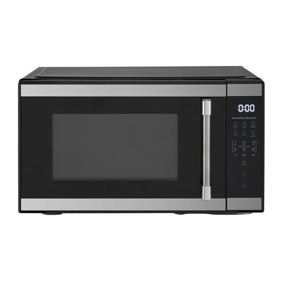 Hamilton Beach 1.1 Cu. Ft. Microwave Oven, Countertop, Black and Stainless Steel