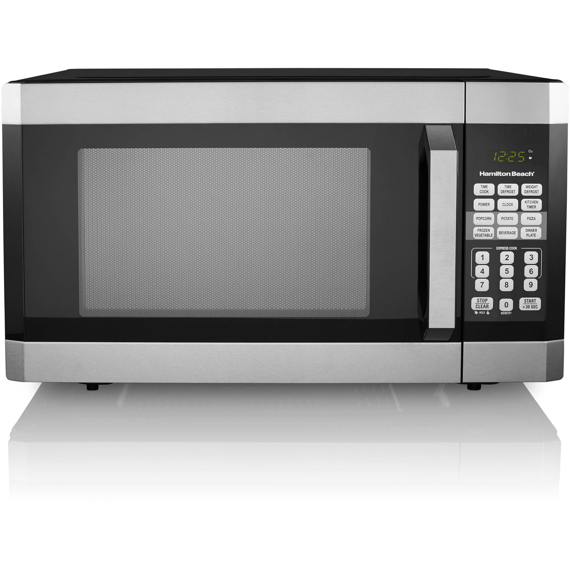 Hamilton Beach 1.6 Cu ft Digital Microwave Oven Stainless Steel