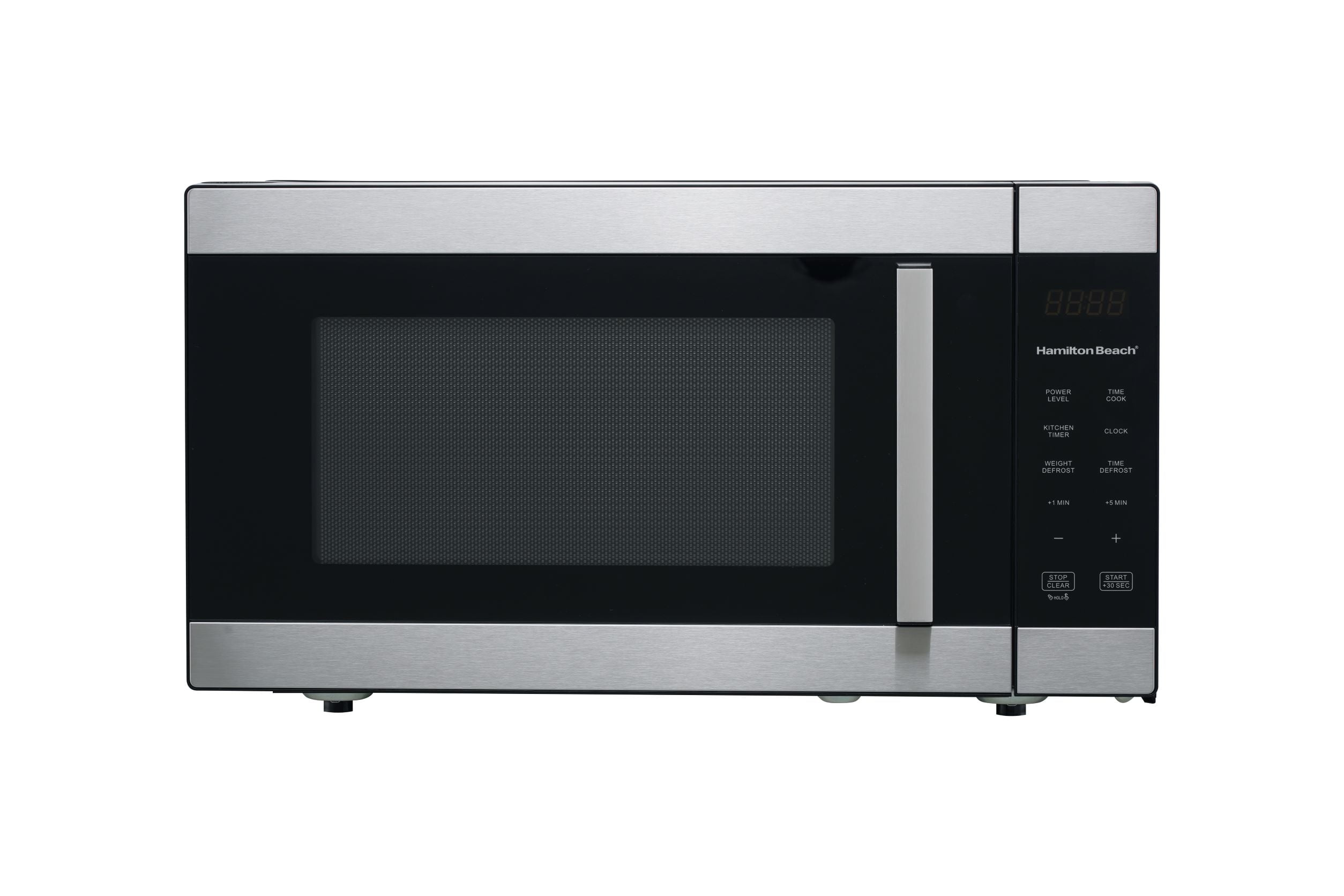 Hamilton Beach 1.6 Cu ft Sensor Cook Countertop Microwave Oven, 1100 Watts, Stainless Steel, New