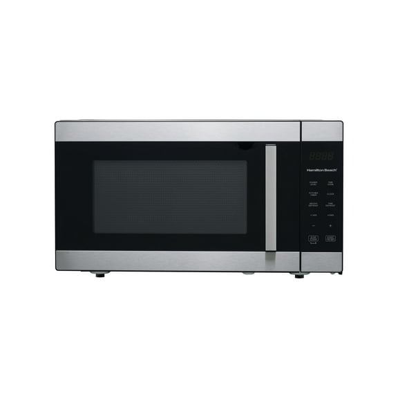 Hamilton Beach 1.6 Cu ft Sensor Cook Countertop Microwave Oven, 1100 Watts, Stainless Steel, New